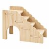 Chew-Proof Hamster Hideout House Wooden Small Pet Shelter Exercise Hamster Climbing Ladder  Gerbil