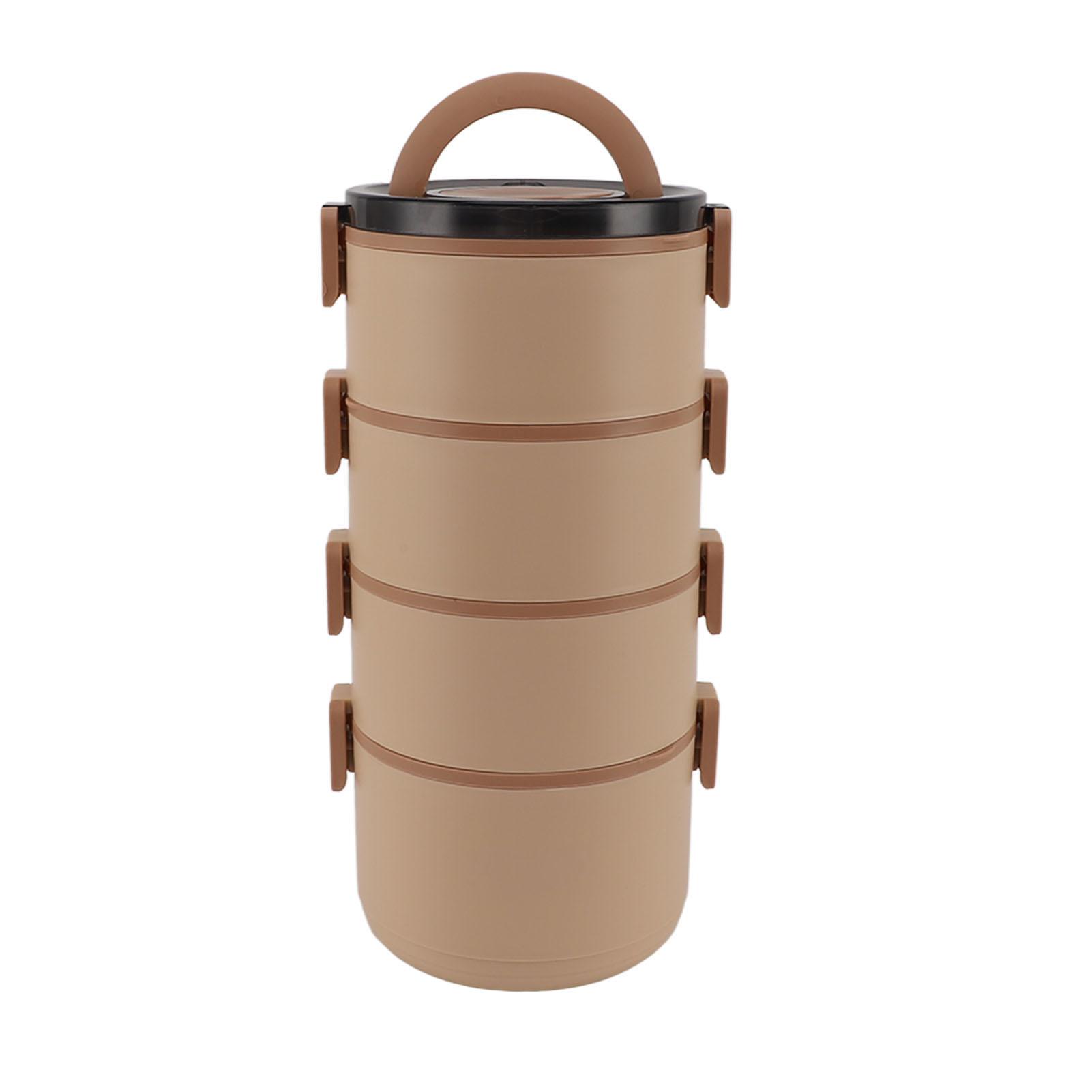 

Stainless Steel Lunch Container Round Shape Lightweight Insulation Compact Lunch Containers for Officer Students 4 L