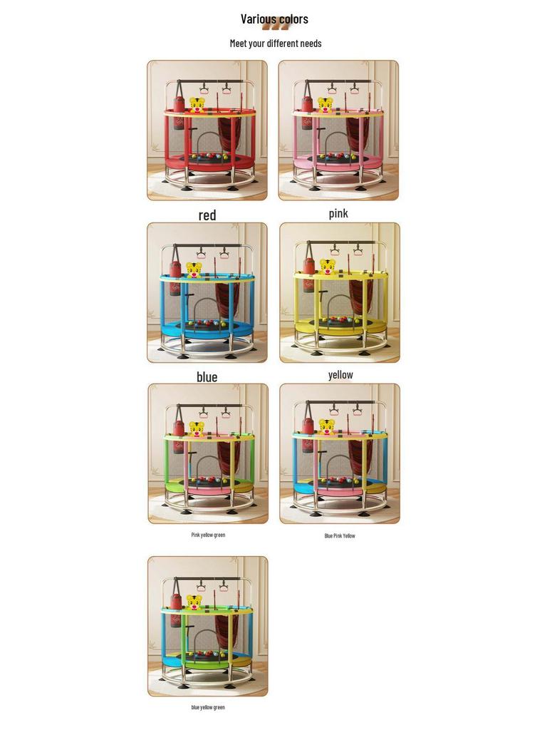 Indoor/Outdoor Children's Mini Trampoline for Family Fun and Growth