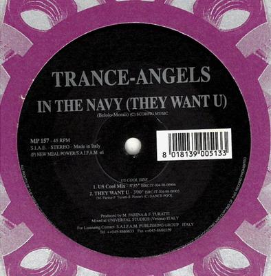 12inch Record TRANCE ANGELS - In The Navy (They Want U) MP157 New Meal Power 1998 Italy Dance & Electronica Used