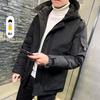 Men's Thickened Down Jacket Casual All-matching Winter Coat Fashionable Hooded Fashionable Loose Handsome Autumn and Winter Clothes