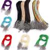 10Pcs 1.5/2mm Fauxs Leather Handmade Adjustable Braided Rope Pendant Charm DIY Findings Lobster Clasp String Cord Jewelry Making