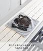 Yamazaki Swimsuit Changing Mat that doubles as a storage Light x D46cm snap Tower foot absorbent towel swimsuit 11101 (Yamazaki Industries) pouch,