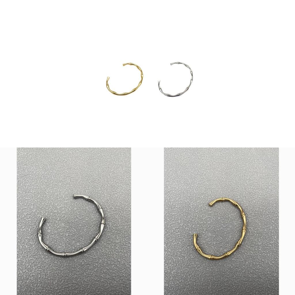 Modern Steel Cshape Bangle Bracelet For Women And Men With Electroplated Finish Fashion Accessory