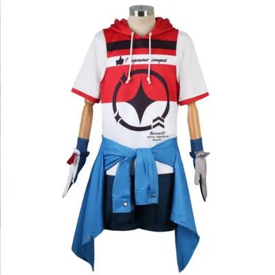 Bennett Genshin Impact Game Cosplay Costume Uniform Halloween Party T-shirt Casual Suit