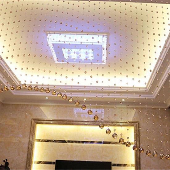 Fashion 1 Meter Glass Beads Drapes Partition Wedding Backdrop Hanging Curtain
