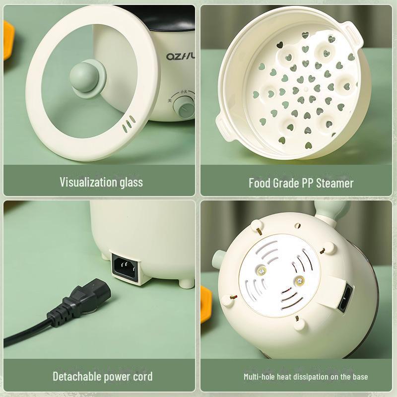 Mini Electric Cooker: Non-Stick Pot for Dorm Cooking, Stir-Fry, and Noodles – Compatible with UK & EU Standards