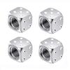 4 Pcs Aluminum Car Tire Valve Caps Hex Alloy Tyre Valve Airtight Cover Waterproof Dust For Automobiles Motorcycles Trucks Bikes Valve Stems 1