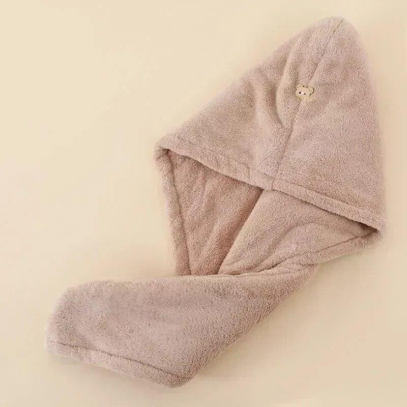 Toalla para el cabello de secado rápido Accesorios de baño para mujeres Cuidado Correa para sombrero Hebilla Toalla de sauna