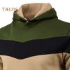 Herren Kapuzenpullover Herbst Winter Colorblock Kordelzug Dicker Plüsch Lange Ärmel Große Tasche Mit Kapuze Retro Dünn Locker Alltagskleidung Lässiges Sporttop