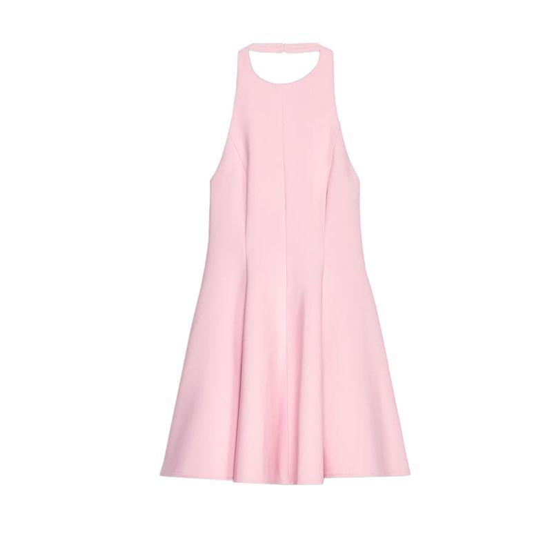 Summer Women's Clothing French Style Open Back Wavy Style Width Ornaments Collar Short Dress 2858777 4772355