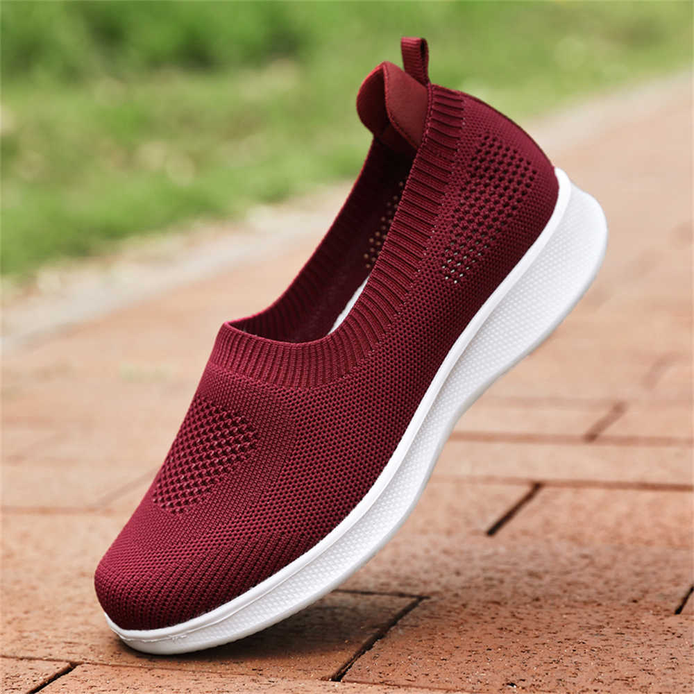 Fashion Large Size 35-41 Women's Heels Shoes Oxford Casuals Sneakers High Heel Red Sport Caregiver 2025elegant Skor New Collection