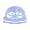 Reversible Stripe Beanie Skyblue