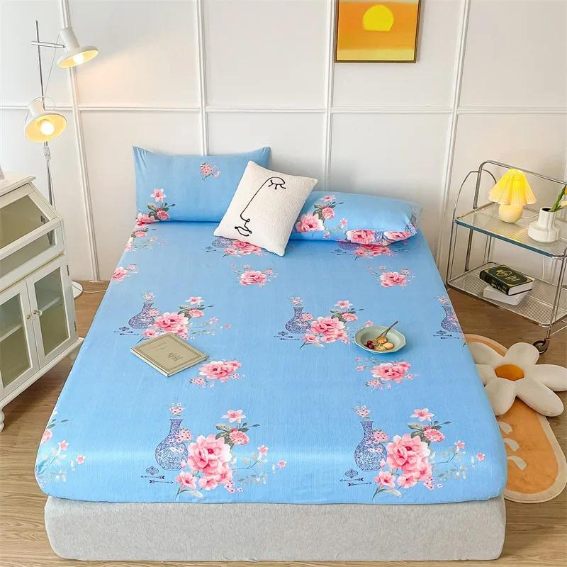 Spannbettlaken-Set mit Cartoon-Katzen, Queen-Size-Größe, süßes Kätzchen-Bettwäsche-Set, Kawaii-Katzen-Bett-Sets, Schlafzimmer-Dekoration für Kinder, Teenager und Erwachsene