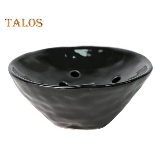 Ceramic Flower Frog Bowl Japanese Ikebana Vase Floral Arrangement Holder Desktop Flower Pot for Home Office Wedding Festivals