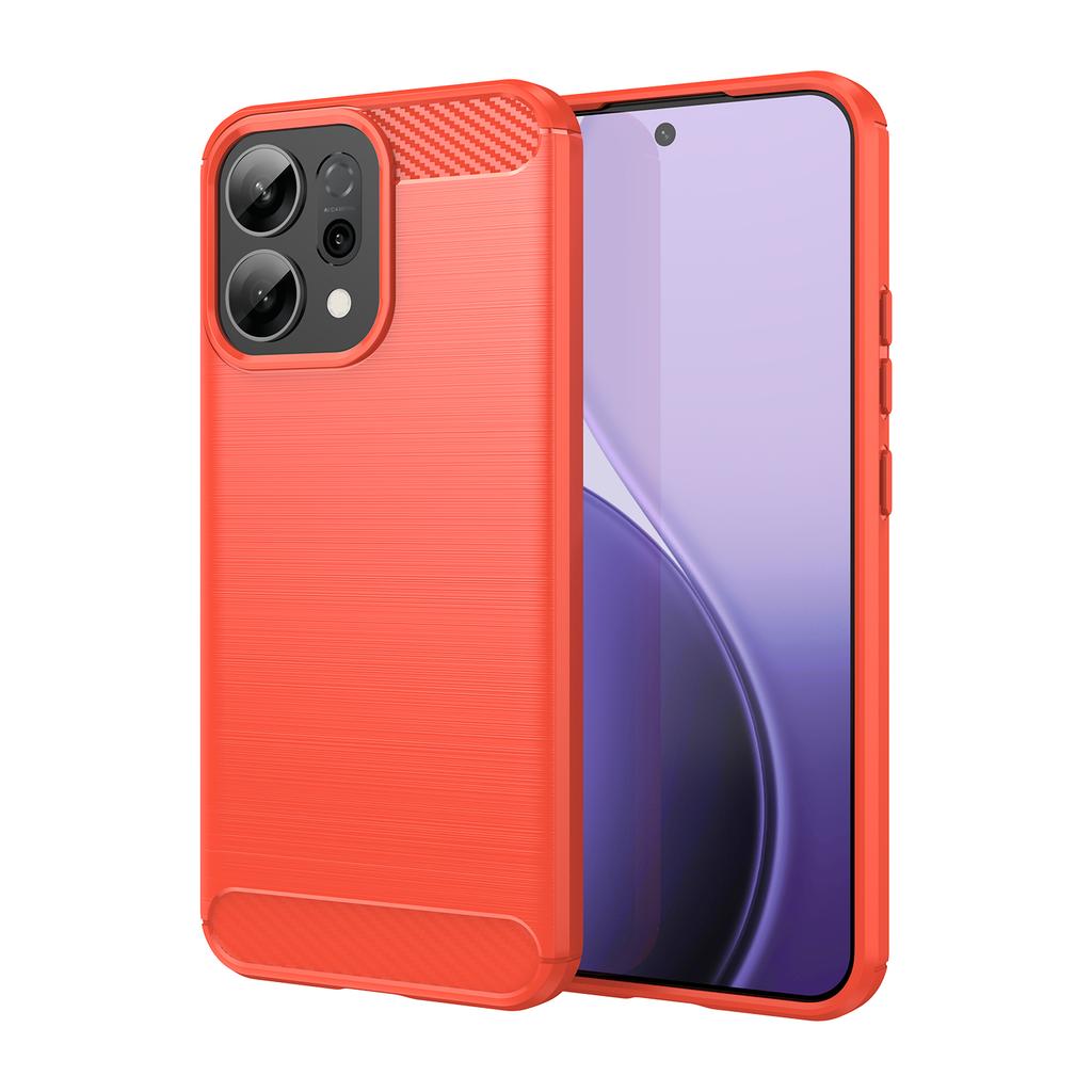For OPPO Reno14 Case Reno 14 Pro Cover Coque Funda Carbon Fiber Soft Silicone Shockproof Phone Bumper For OPPO Reno 14
