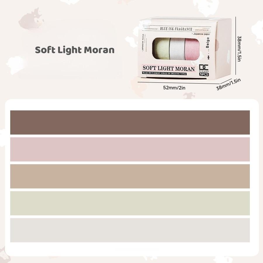 5pcs Sakura Flower Washi Tapes Set Mini Tape Set Adhesive Masking Tape 1cm Decoration Stickers for Diary DIY Handwork