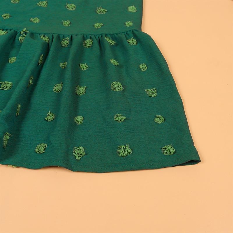 New V-neck Long-sleeve Dress Jacquard Waist Dresses