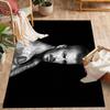 Man Black White Carpet Design for Dining Room Playrooms Decorate room Study room Anti-slip Rug Office home decor