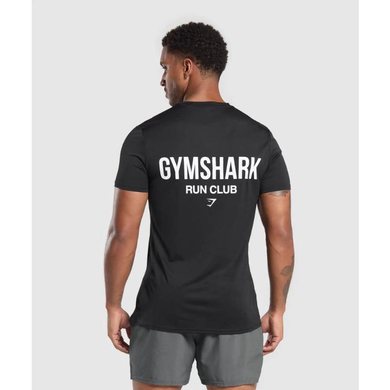 Men's Quick-drying Fitness Polyester Top T-shirt Shark Clothing Comfortable Breathable Sports Fitness Wear T-Shirts Men’s