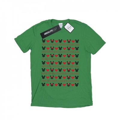 Mens Mickey And Minnie Christmas Hearts T-Shirt