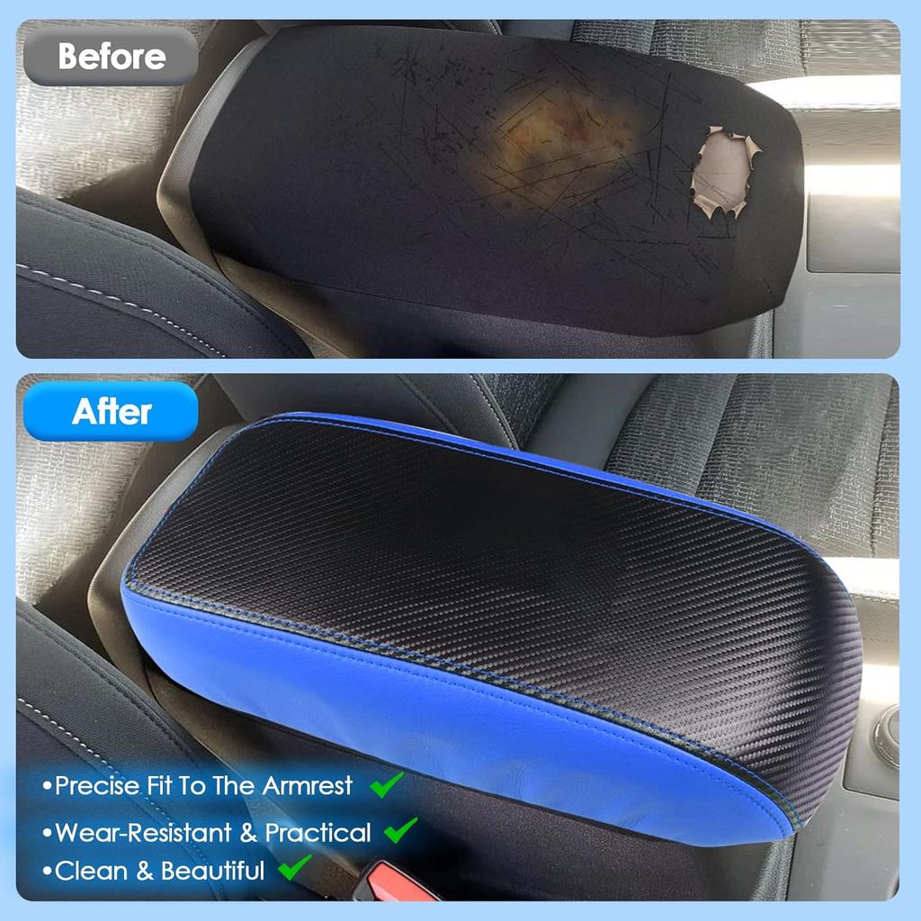 2022-2025 2026 Maverick Center Console Cover for Frod Maverick (XL/XLT/Lariat/Tremor/Lobo), Waterproof&Anti-Scratch Leather Armrest Cover 2023 2024