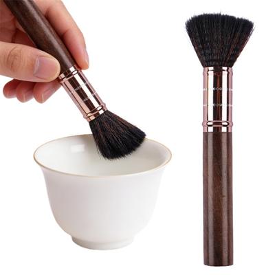 Wood Tea Brush with Nylon Bristles Multi-Purpose Cleaning Tool for Teapot Coffee Machine Deep Cleaning Kung Fu Tea Ceremony Accessory Dusting Brush