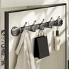 Heavy-Duty Suction Cup Wall Hook Rack with 5 Hooks No-Drill Adhesive Organizer