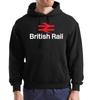 Nouveau sweat à capuche British Rail Homme Capuche Drôle Train Logo Rétro Symbole Hoodie