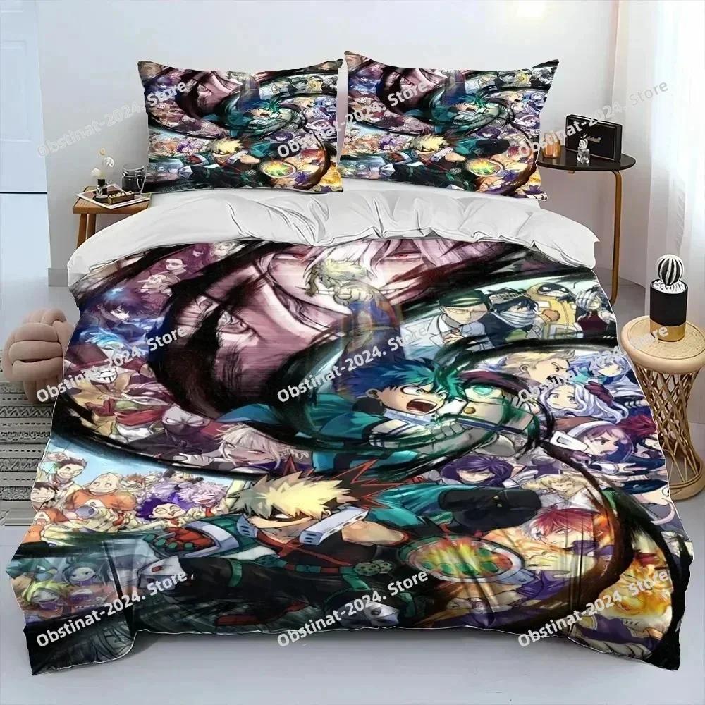 3D Anime My Hero Academia Izuku Deku Bedding Set Printed single Comforter Quilt Duvet Cover Pillow Case 3 Pieces Kids Adult Size
