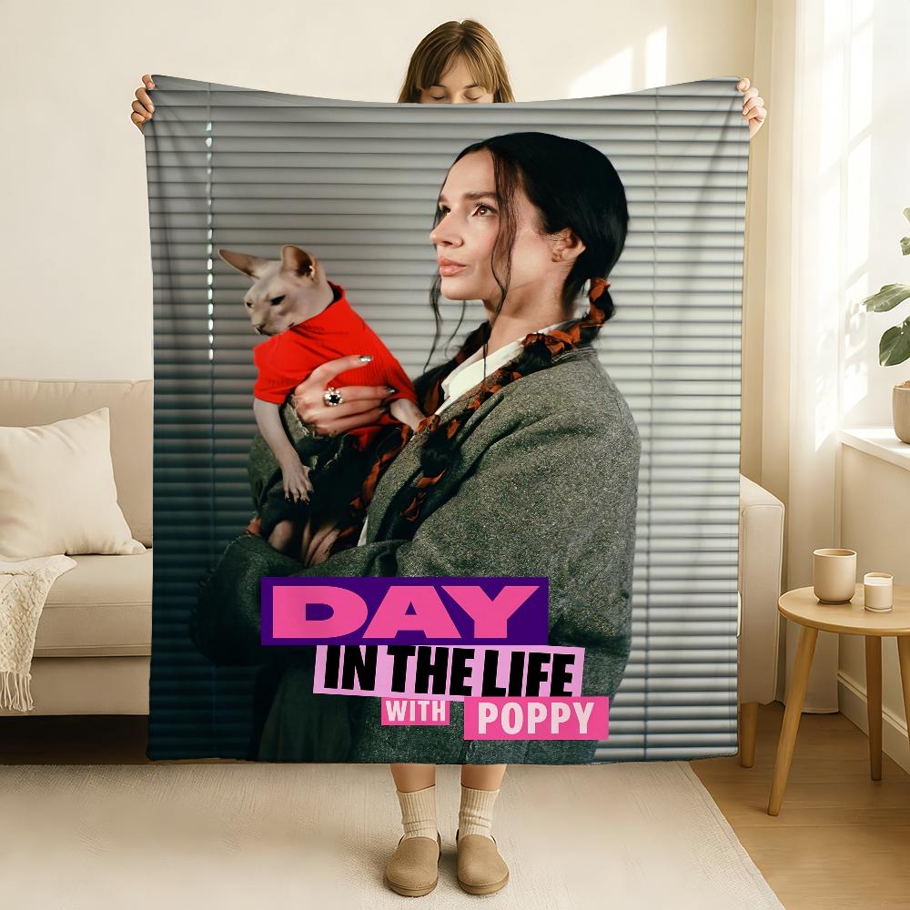 Sängerin Poppy Leere Hände Decke Weich und Hautfreundlich Für Sofa Bett Nickerchen Tagesdecke Ganzjahresdecke