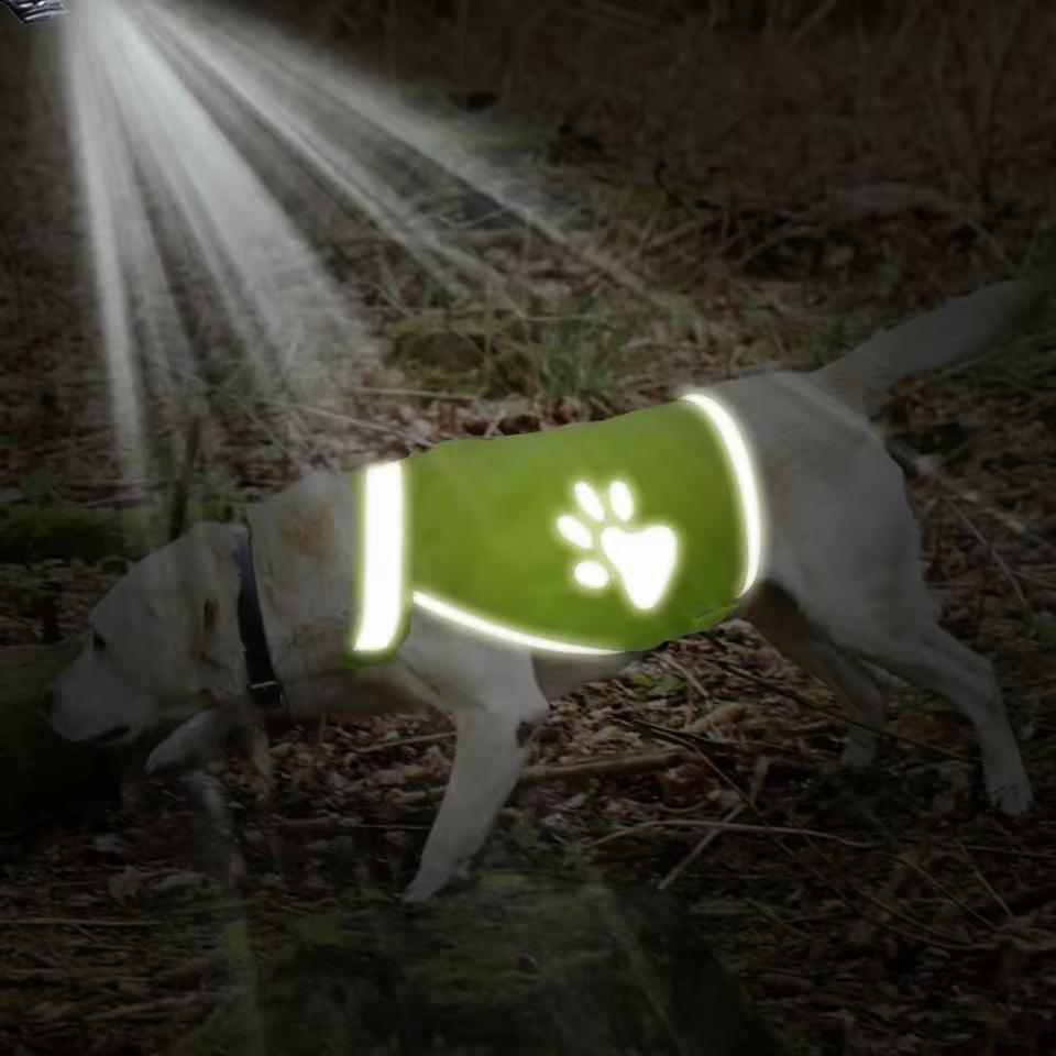 New Reflective Dog Safety Vest for Golden Retrievers, Labradors, and Huskies - Breathable Dog T-Shirt
