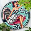 Retro 1950s Rockabilly Style Metal Tin Sign Wall Art Vintage Home Decor Bar Cafe
