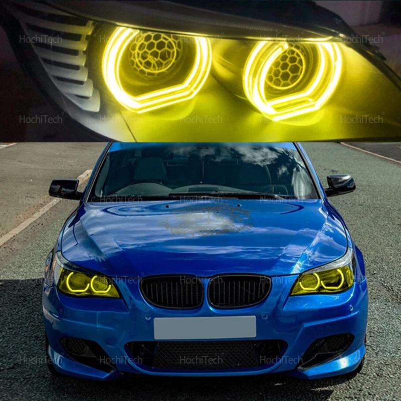 CSL Style Lemon Yellow Angel Eyes for BMW E60 E61 520i 525i 530i 540i 545i 550i M5 2003-2007 DRL LED Daytime Light Car Styling