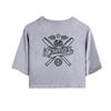 Summer Fashion Women's Sexy Icrimax Letter Print Short Sleeve Crop Top Funny Tee Shirts Hipster O-neck Cool Tops