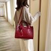 Fashion Women's  Outdoor Solid Color Three-Piece Leather Handbag Clutch Wallet