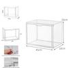 Transparent Plastic Book Storage Box With Lid For Cd Magazine Desktop Organizer