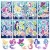 81624Pcs Cute Mermaid Princess Puzzle Stickers Make A Face Children Diy Toys Assemble Sticker Party Favor Gifts