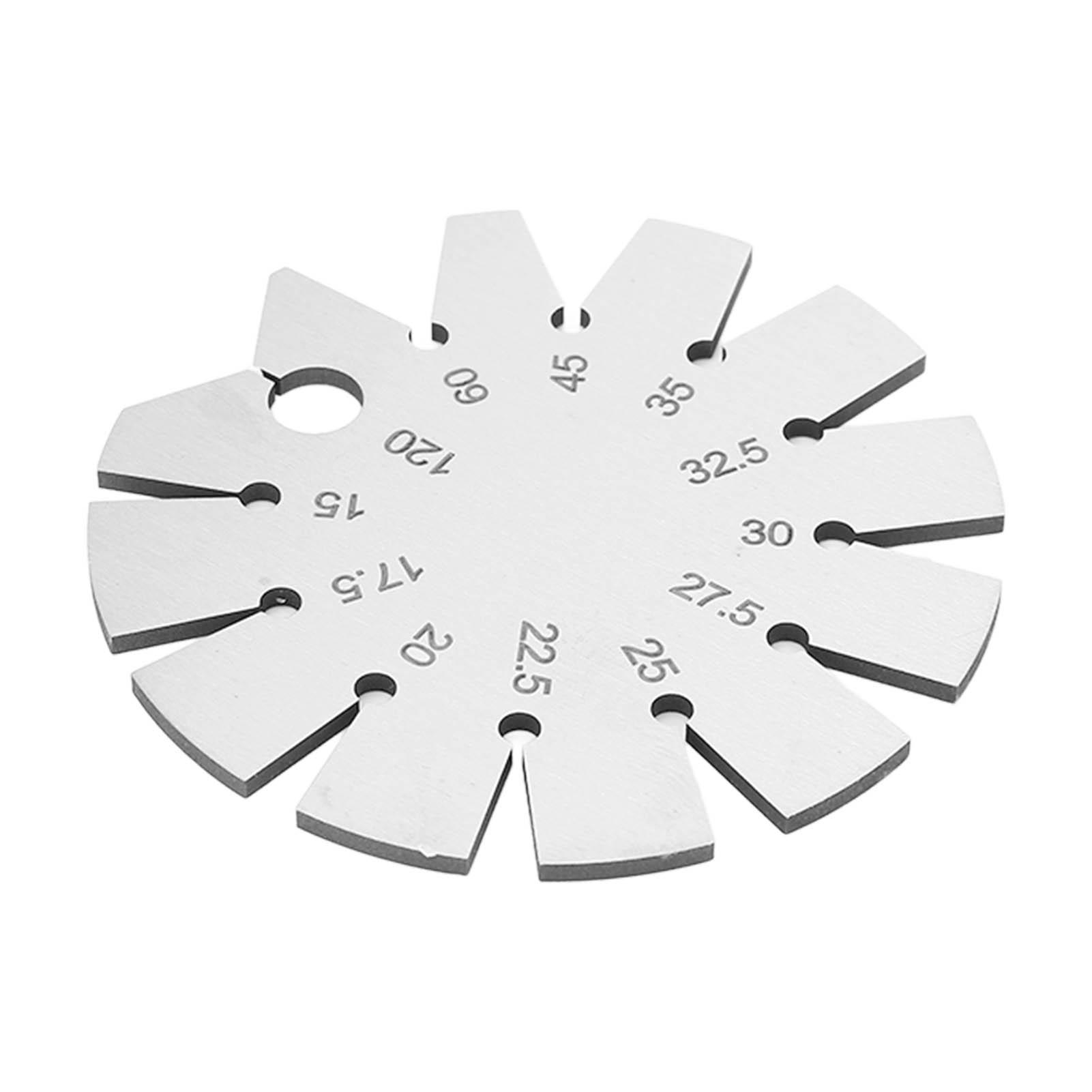 

ZK30 Угломер для скоса Нержавеющая сталь Косые кромки Транспортир для измерения лезвия ножа 15-120 градусов