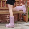 rain shoes women's medium and high rain boots women's waterproof water shoes outer wear rubber shoes overshoes water boots