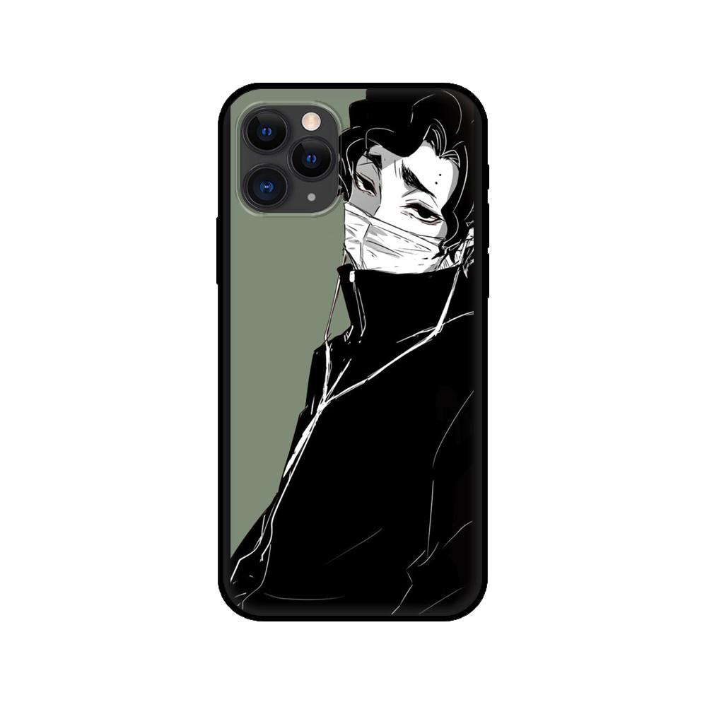 Husa neagra din tpu pentru iphone 5 5s se 2020 6 6s 7 8 plus x 10 XR XS 11 12 mini pro MAX husa spate Sakusa Kiyoomi Haikyuu