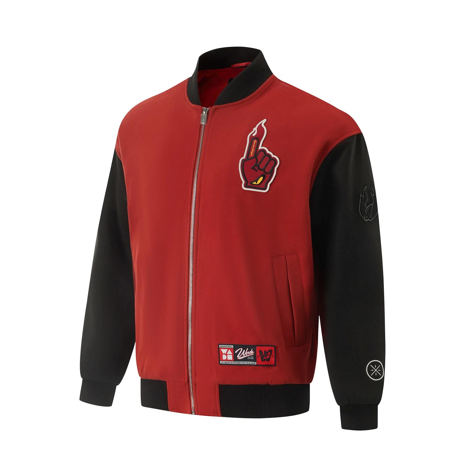 

Li-Ning Серия Уэйд Задняя надпись Молния Мягкая Дышащая Универсальная Свободная Хлопковая Куртка Мужские куртки AJMV143-2 L