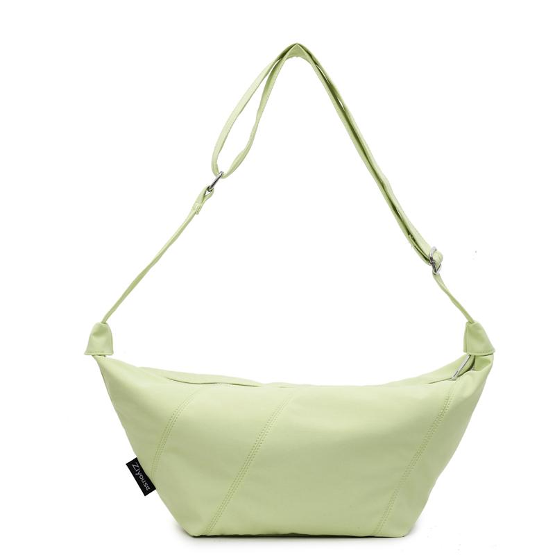 Women's Large Capacity Shoulder Crossbody Bag Solid Color Hobo Bag