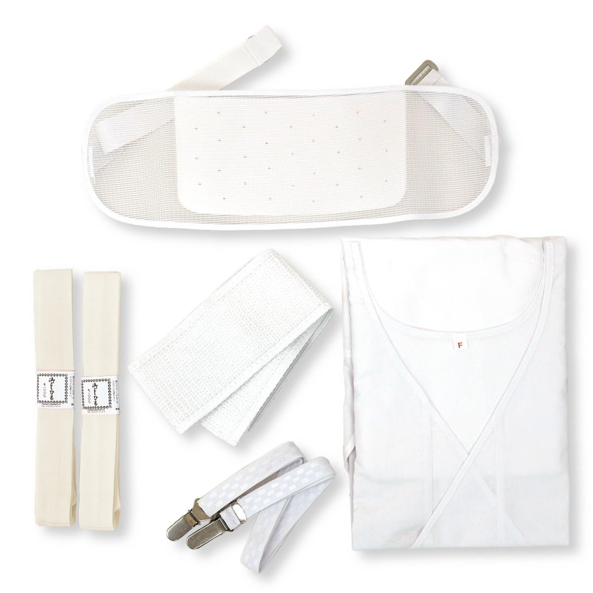 

[Kyoto Usagido] Yukata Dressing Accessories Set, Choose from 6 Pieces, wk-009-b, Japanese Clothing Accessories, Undergarments, Summer Use, Mesh, Easy
