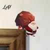 Rustic Door Frame Sign Christmas Topper Decoration Wooden Holiday Corner Sign Cute Funny Party Supplies Snowman Santa Claus Penguin Decor