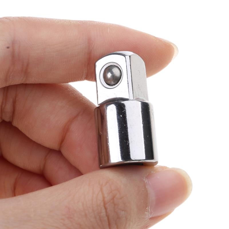 Adaptador de Manguito para Llave de Vaso de 3/8" Conector Hexagonal Doble para Cabezal Cuadrado Exterior Varilla de Extensión para Llave Eléctrica