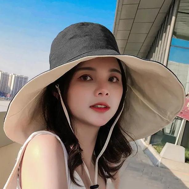 WTEMPO Women Outdoor Sunscreen Summer Sun Hats Anti-UV Protective Cap Solid Color Ladies Women Casual Hats