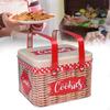 Cookie Tin Candy Box Countertop Treats Decorative Metal Snack Jar Storage Container for Food Tea