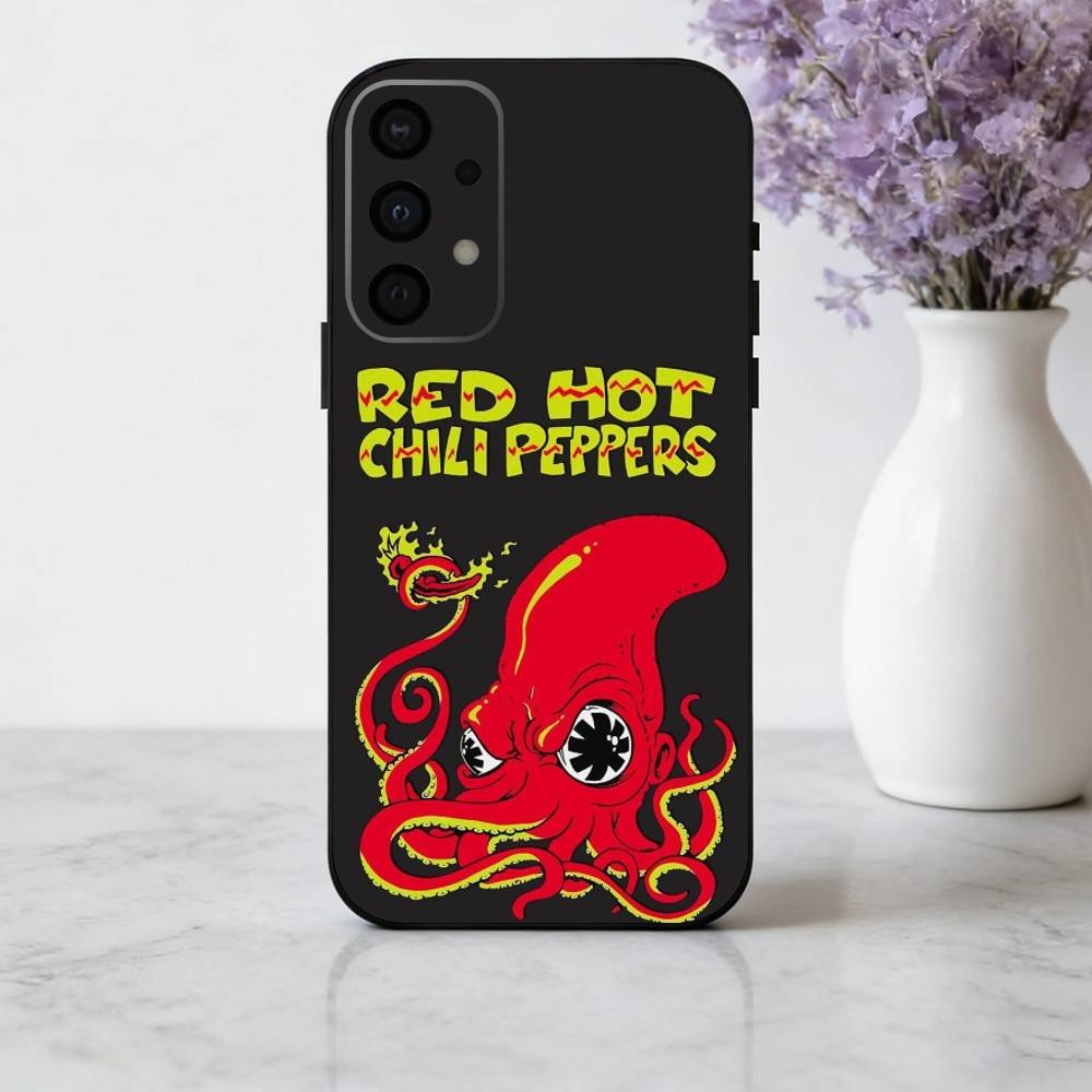 Unforgettable Red Hot Chili Peppers Bnd Phone Case For Samsung Galaxy A73,A72,A71,A70,A53,A52,A51,Soft Silicone Black Cover