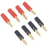 40PCS Banana Speaker Plugs Wire Cable Connectors 4mm Diameter Gold Plated Brass Red Black Universal